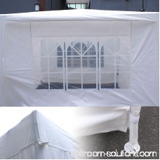 Zeny 10'x20' Outdoor Canopy Party Wedding Tent White Gazebo Pavilion w/6 Side Walls